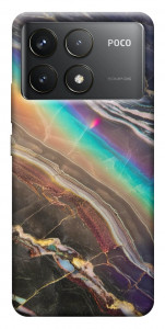 Чехол Радужный мрамор для Xiaomi Poco F6 Pro