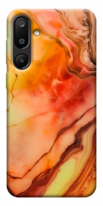 Чехол Красный коралл мрамор для Galaxy M16 5G