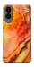 Чехол Красный коралл мрамор для Galaxy S25 Edge
