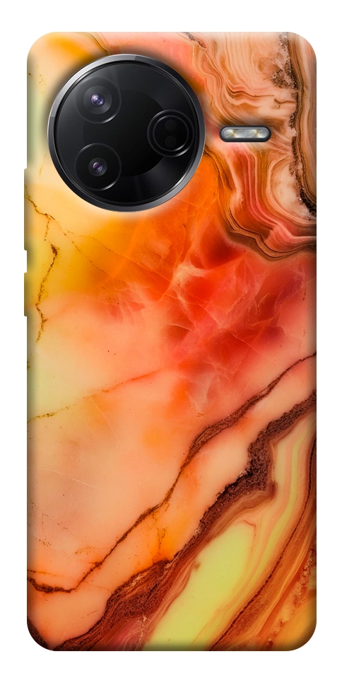 Чохол Червоний корал мармур для Xiaomi Poco F7 Pro