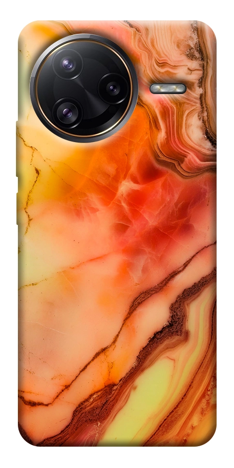 Чохол Червоний корал мармур для Xiaomi Poco F7 Ultra