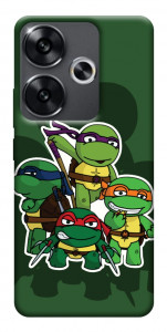 Чехол Green turtles для Xiaomi Poco F6