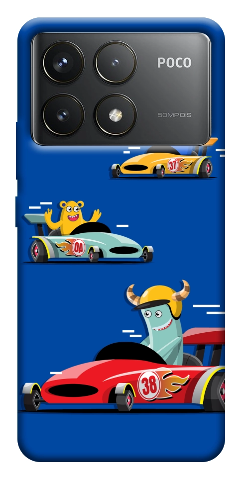Чохол Монстри та машинки для Xiaomi Poco F6 Pro
