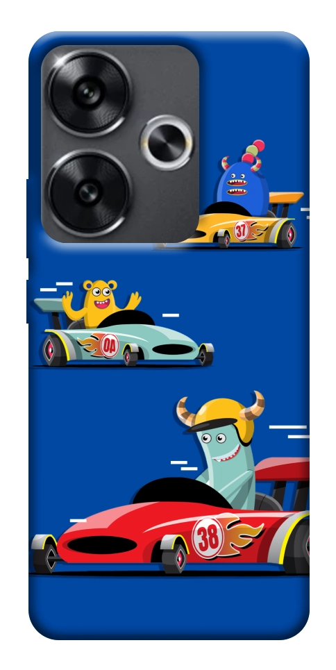 Чехол Монстры и машинки для Xiaomi Poco F6