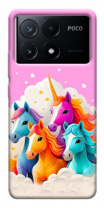 Чехол Пони в облаках для Xiaomi Poco X6 Pro