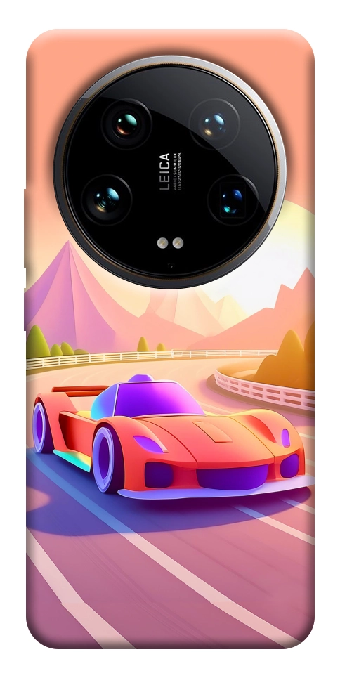 Чохол Машинка на заході сонця для Xiaomi 14 Ultra