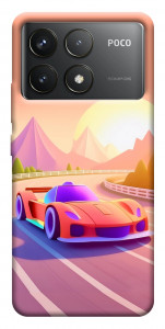 Чехол Машинка на закате для Xiaomi Poco F6 Pro