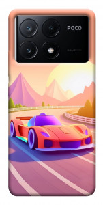 Чехол Машинка на закате для Xiaomi Poco X6 Pro
