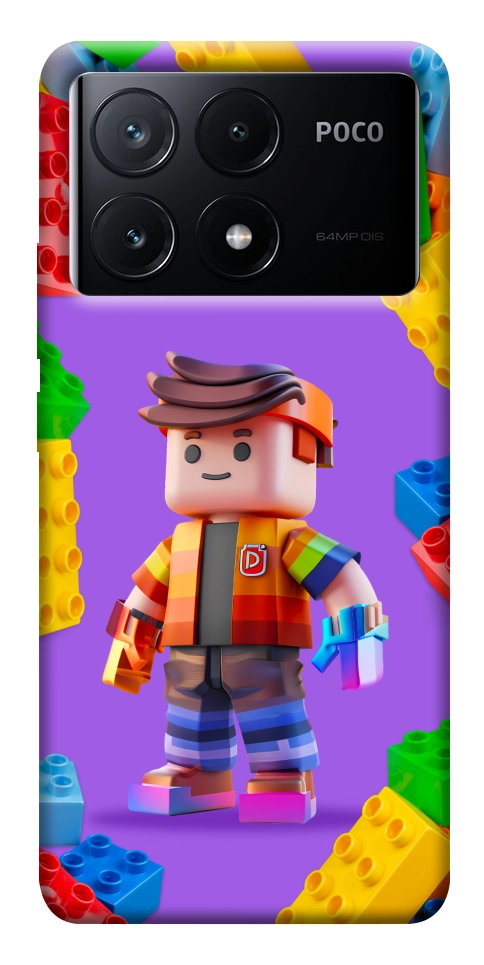 Чехол Colorful constructor для Xiaomi Poco X6 Pro