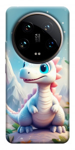 Чохол Білий дракоша для Xiaomi 14 Ultra