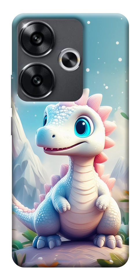 Чехол Белый дракоша для Xiaomi Poco F6