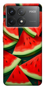 Чехол Скибки арбуза для Xiaomi Poco F6 Pro