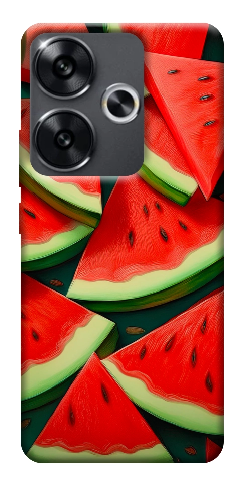 Чехол Скибки арбуза для Xiaomi Poco F6
