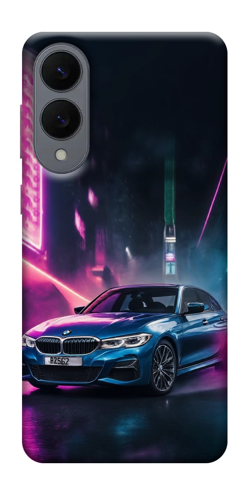 Чехол Неоновое BMW для Galaxy S25 Edge