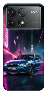 Чехол Неоновое BMW для Xiaomi Poco F6 Pro