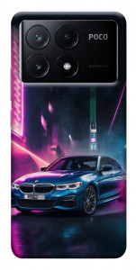 Чехол Неоновое BMW для Xiaomi Poco X6 Pro