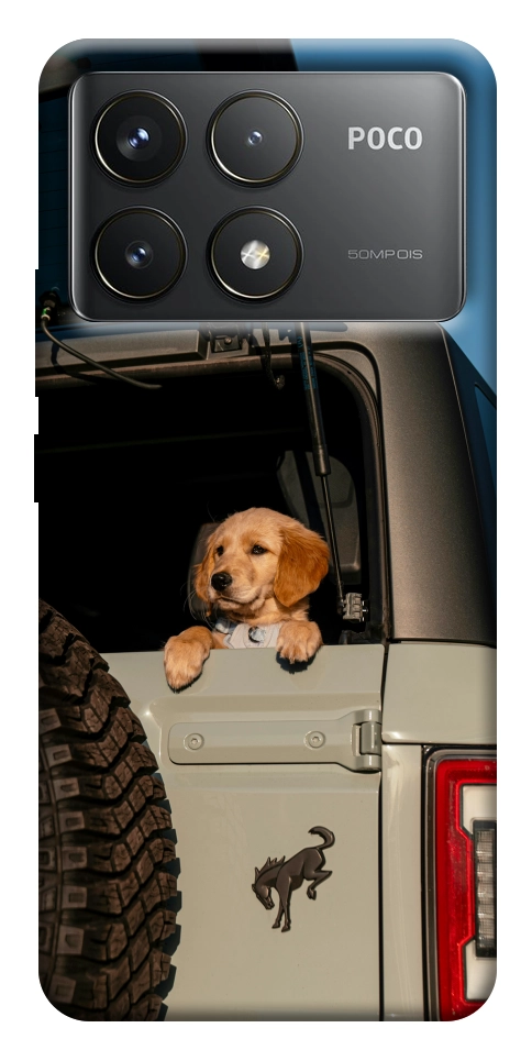 Чехол Dog in the car для Xiaomi Poco F6 Pro