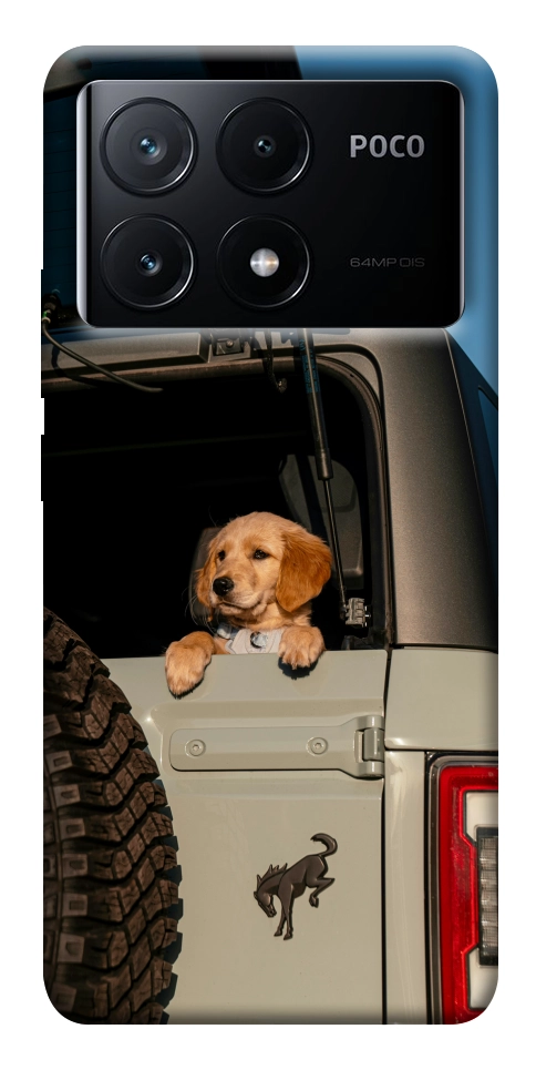 Чехол Dog in the car для Xiaomi Poco X6 Pro