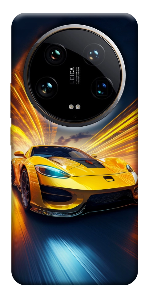 Чехол Yellow Porsche для Xiaomi 14 Ultra