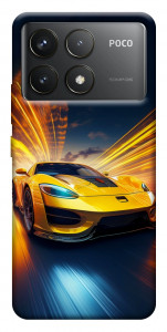 Чехол Yellow Porsche для Xiaomi Poco F6 Pro