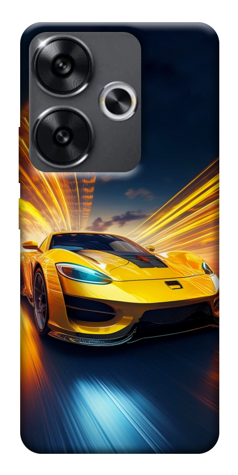 Чехол Yellow Porsche для Xiaomi Poco F6