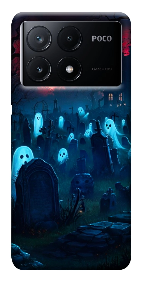 Чехол Летающие привидения для Xiaomi Poco X6 Pro