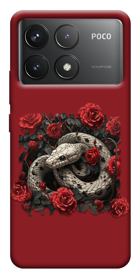 Чохол Roses snake для Xiaomi Poco F6 Pro