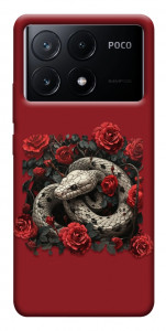 Чехол Roses snake для Xiaomi Poco X6 Pro
