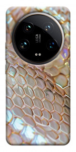 Чехол Gold snake skin для Xiaomi 14 Ultra