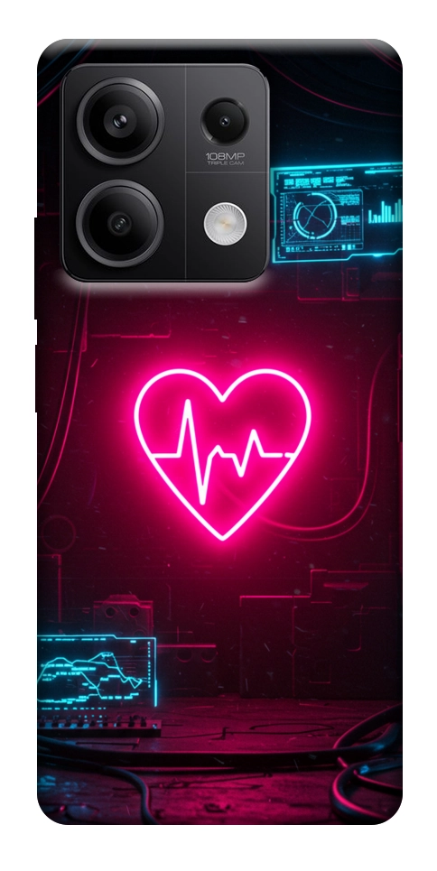 Чохол Neon heart для Xiaomi Redmi Note 13 5G