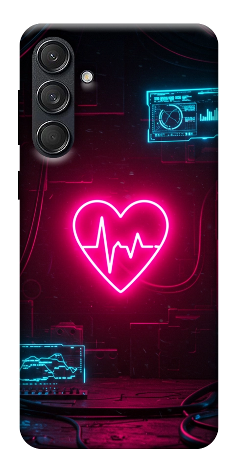 Чохол Neon heart для Galaxy M55