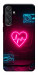 Чохол Neon heart для Galaxy M55