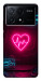 Чехол Neon heart для Xiaomi Poco X6 Pro