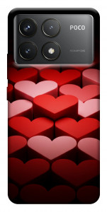 Чохол Hearts pattern для Xiaomi Poco F6 Pro