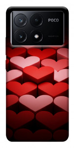 Чехол Hearts pattern для Xiaomi Poco X6 Pro
