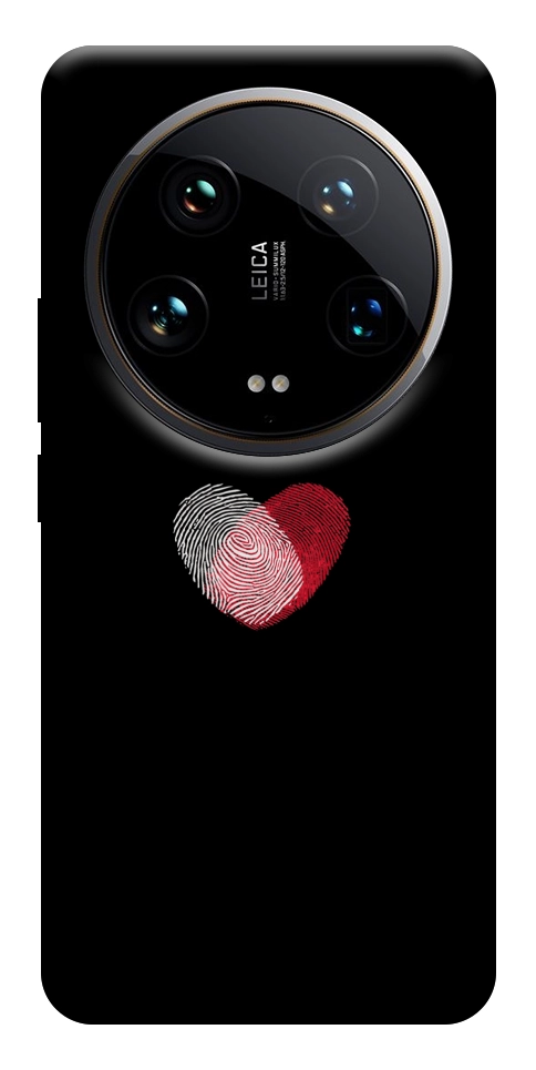 Чехол Fingerprint heart для Xiaomi 14 Ultra