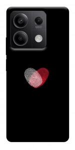 Чохол Fingerprint heart для Xiaomi Redmi Note 13 5G
