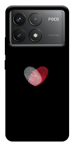 Чохол Fingerprint heart для Xiaomi Poco F6 Pro