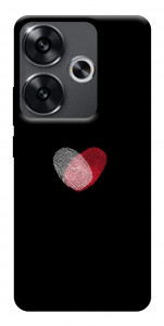 Чохол Fingerprint heart для Xiaomi Poco F6