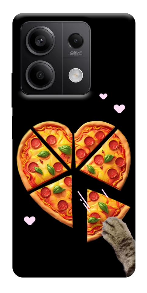 Чехол Pizza Love Cat для Xiaomi Redmi Note 13 5G