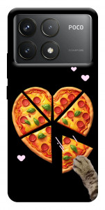 Чохол Pizza Love Cat для Xiaomi Poco F6 Pro