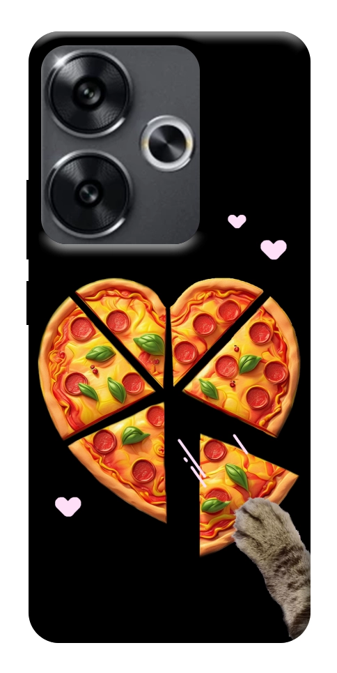 Чохол Pizza Love Cat для Xiaomi Poco F6
