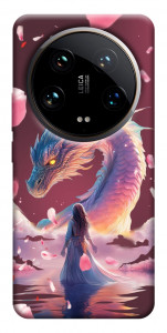 Чехол Girl and dragon для Xiaomi 14 Ultra