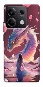 Чохол Girl and dragon для Xiaomi Redmi Note 13 5G