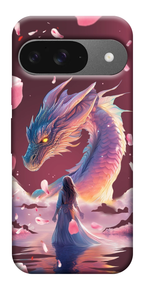 Чехол Girl and dragon для Google Pixel 10 Pro