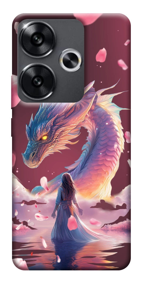 Чохол Girl and dragon для Xiaomi Poco F6