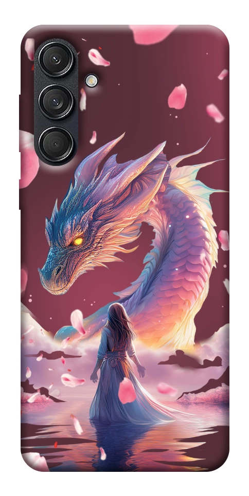 Чехол Girl and dragon для Galaxy M55