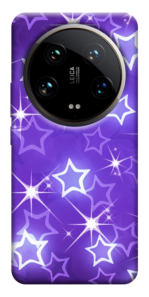Чохол Purple sparkles для Xiaomi 14 Ultra