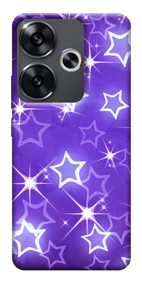Чохол Purple sparkles для Xiaomi Poco F6