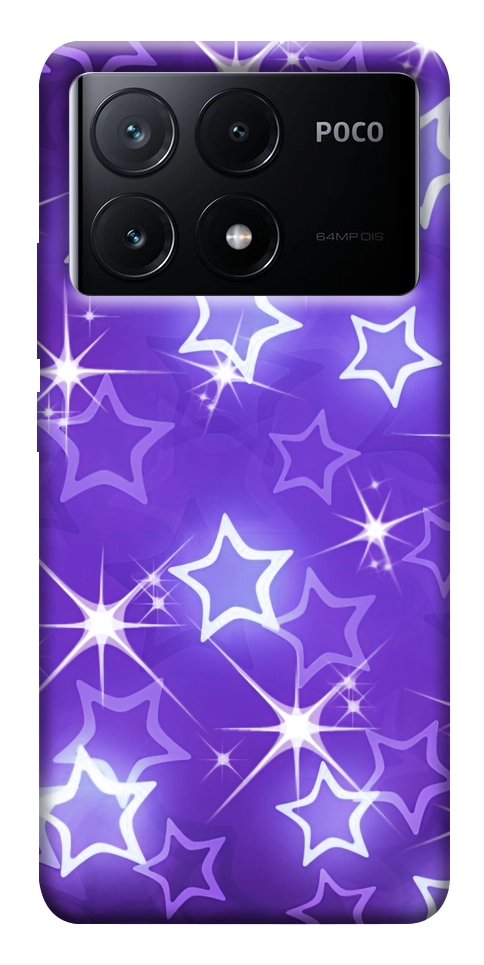 Чохол Purple sparkles для Xiaomi Poco X6 Pro